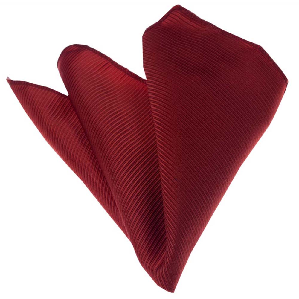 Red Mens Pocket Square - Premium Silk Handkerchiefs for Suits