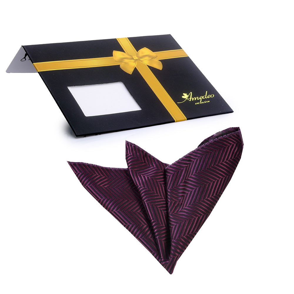 Purple Mens Pocket Square - Premium Silk Handkerchiefs for Suits