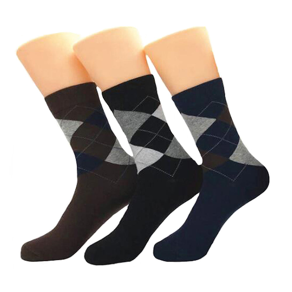 Multicolor Mens Dress Socks - Premium Cotton formal socks with Soft