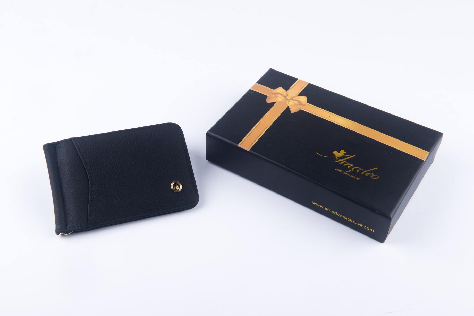 Black Genuine leather wallet for men – Slim Luxury Purse