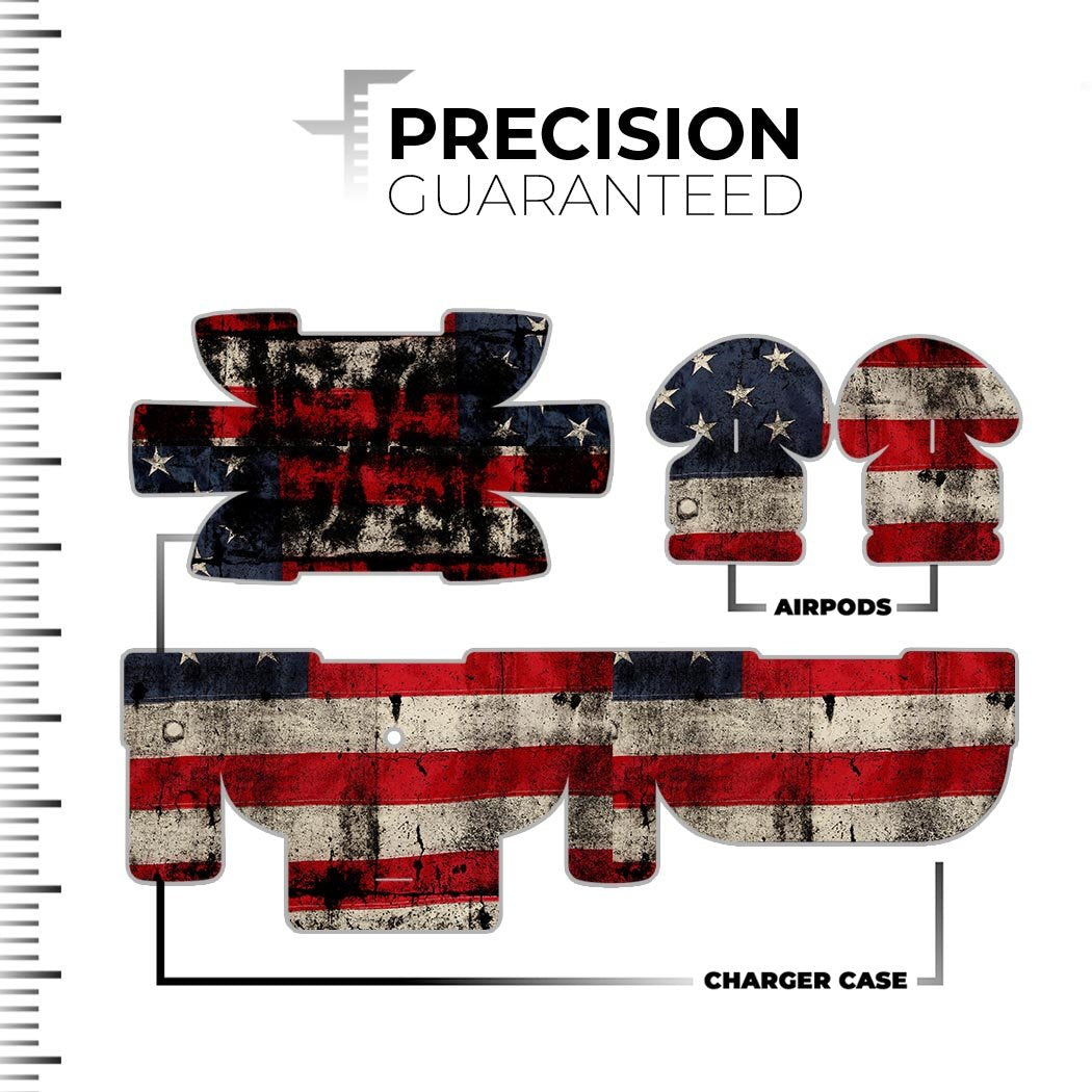 American Distressed Flag Panel - Full Body Skin Decal Wrap Kit for the