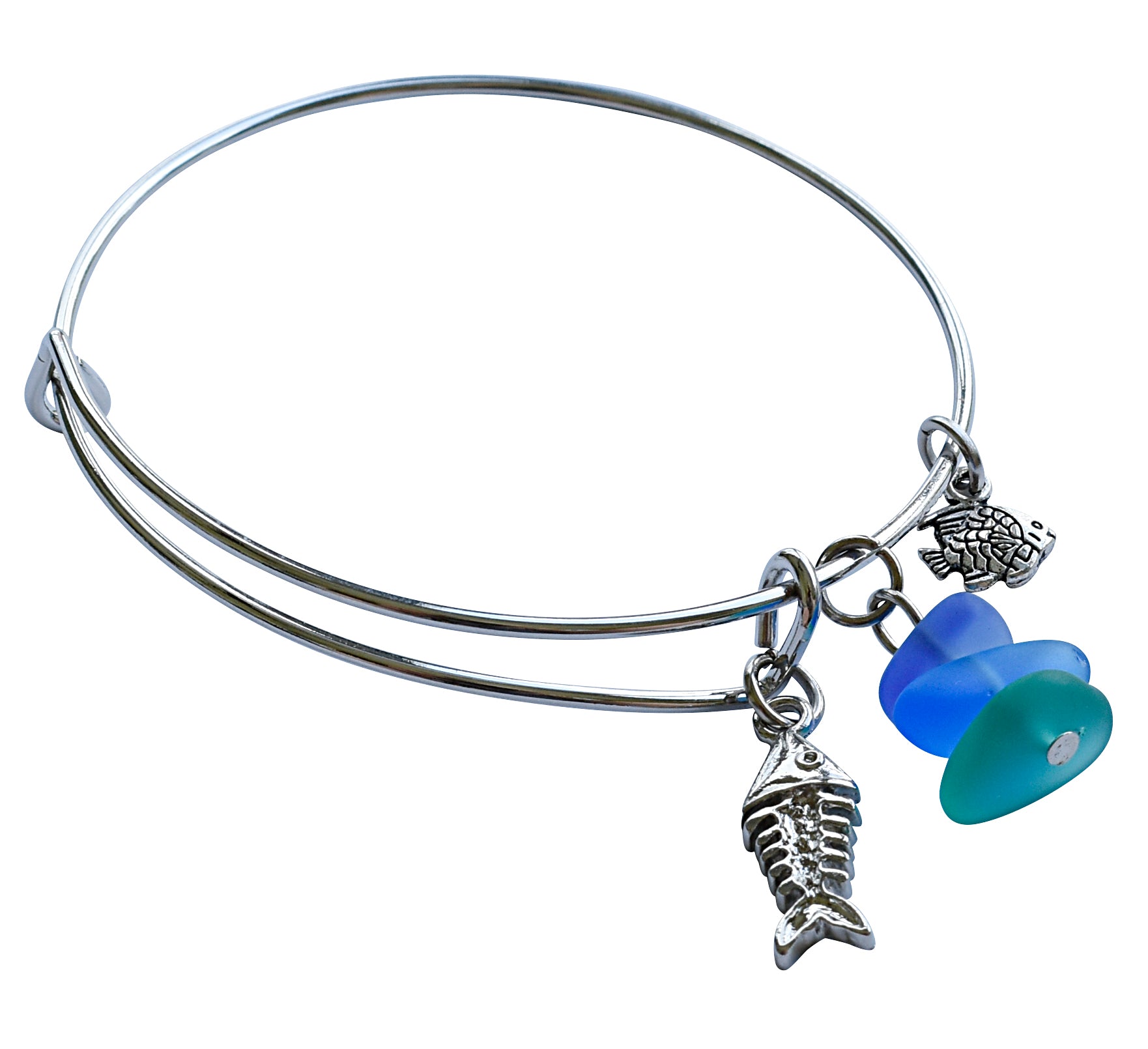 Fish Bones Adjustable Bangle Bracelet