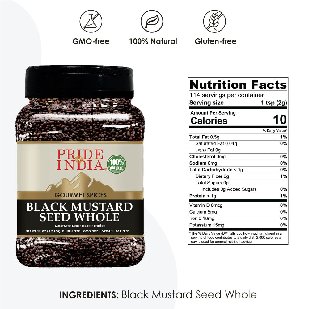 Gourmet Black Mustard Seed Whole