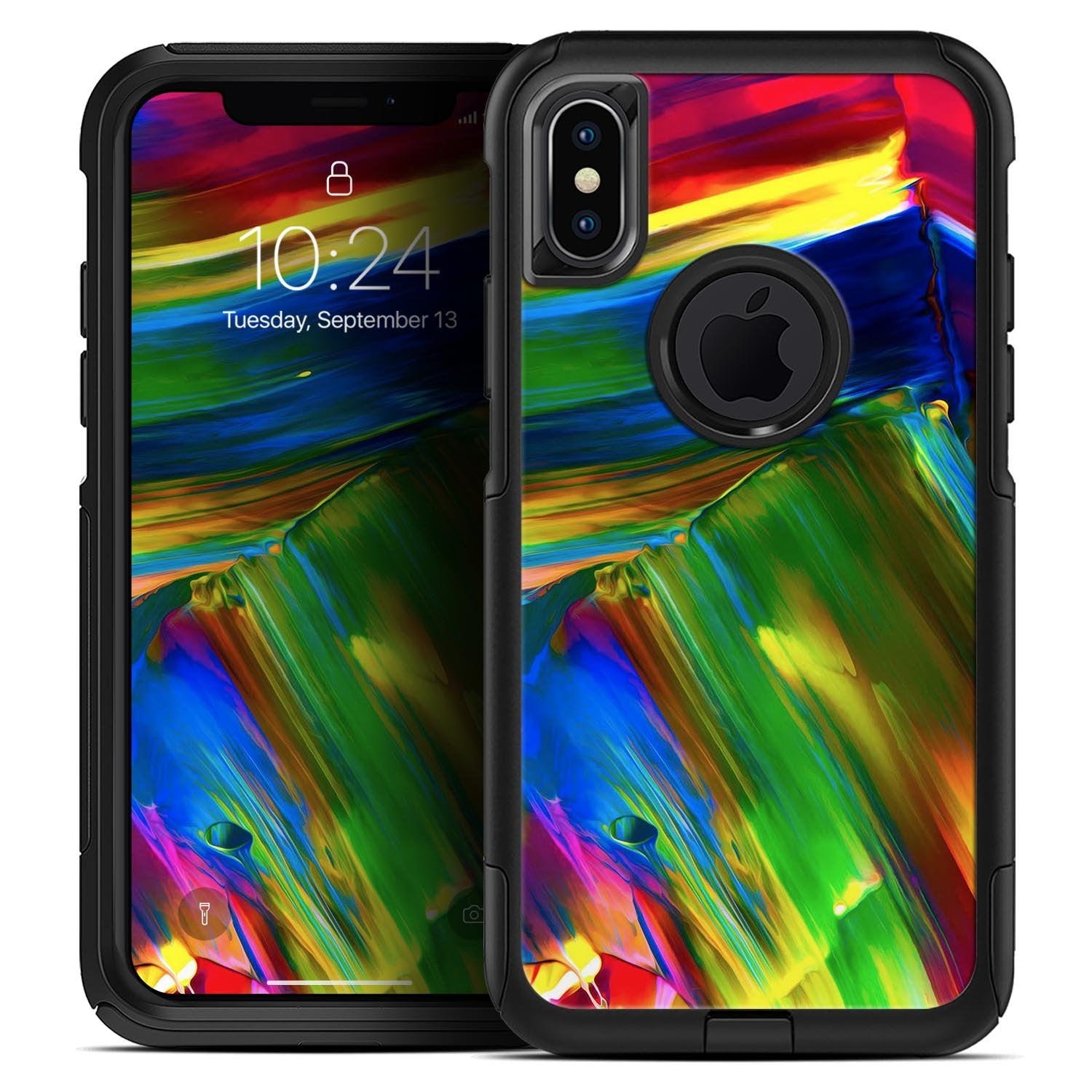 Blurred Abstract Flow V29 - Skin Kit for the iPhone OtterBox Cases