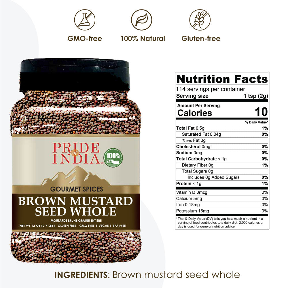 Gourmet Brown Mustard Seed Whole