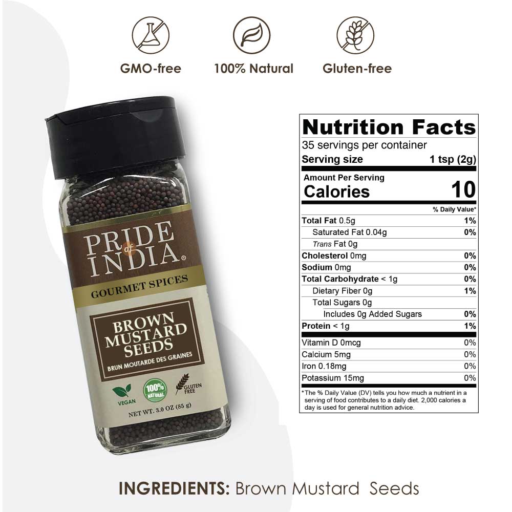 Gourmet Brown Mustard Seed Whole