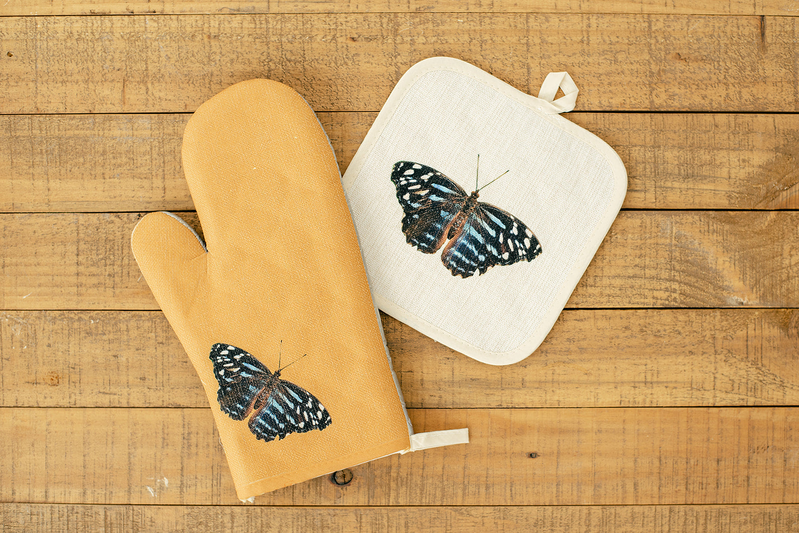 Blue Butterfly Pot Holder, Father's Day Gift