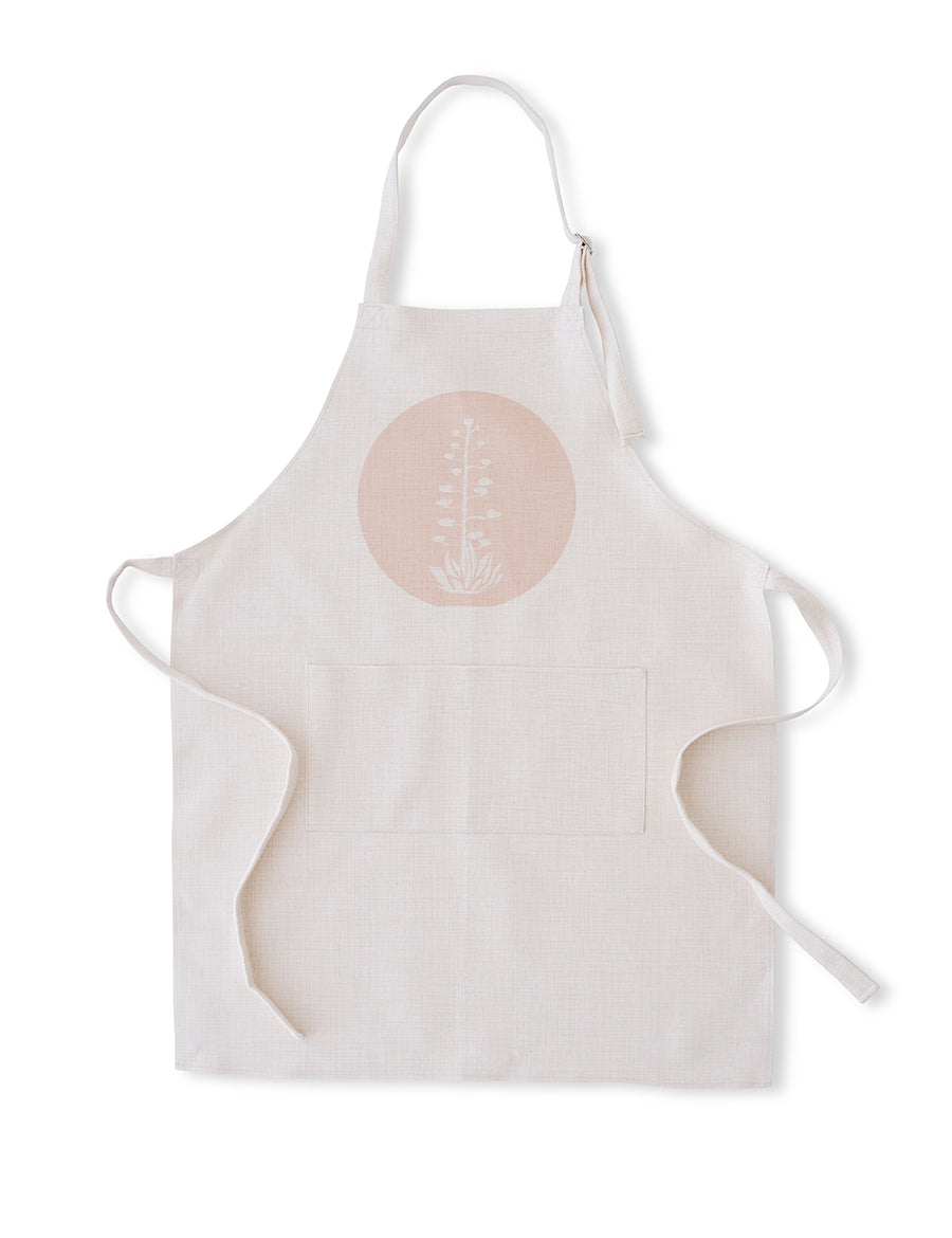 Agave Bloom Pink Apron, Father's Day Gift