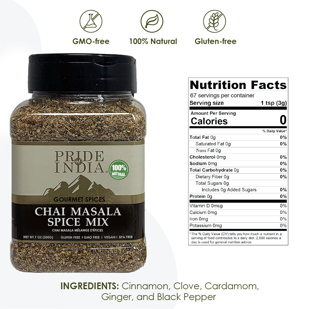 Pride of India Gourmet Chai Masala Mulling Tea Spice Mix