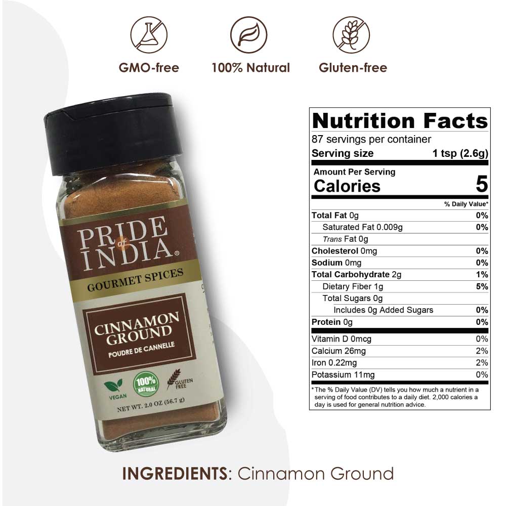 Pride of India Gourmet Spices Cinnamon Ground