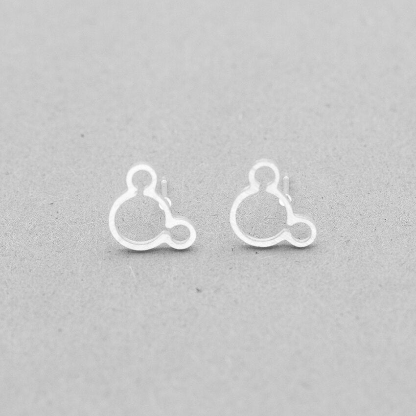 Cute Little Mouse Stud Earrings Stainless Steel