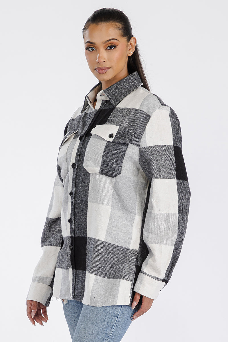 Boyfriend Oversized Soft Flannel Shacket