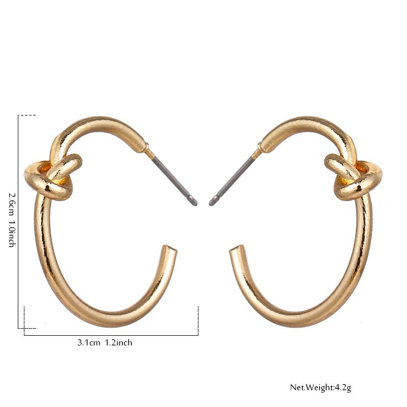 Knot Hoop Earrings