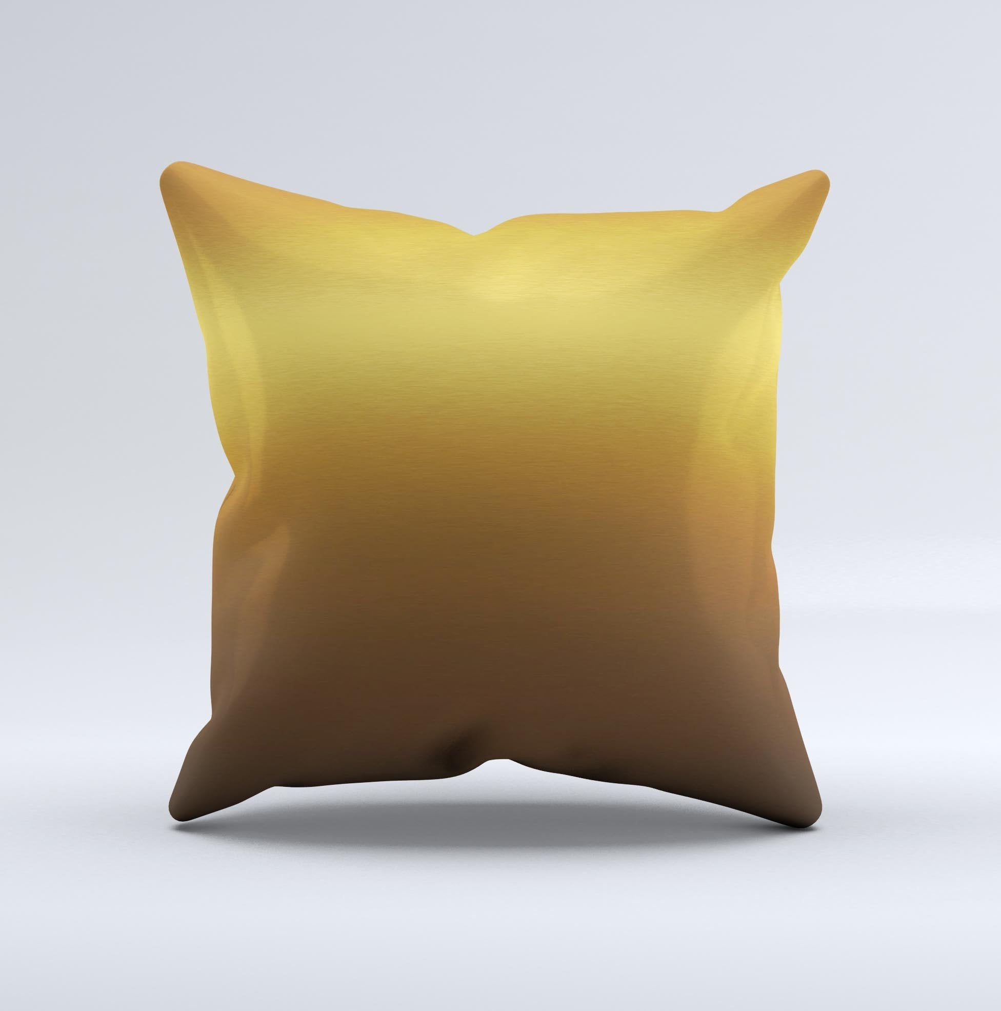 Gold Shimmer Surface ink-Fuzed Decorative Throw Pillow