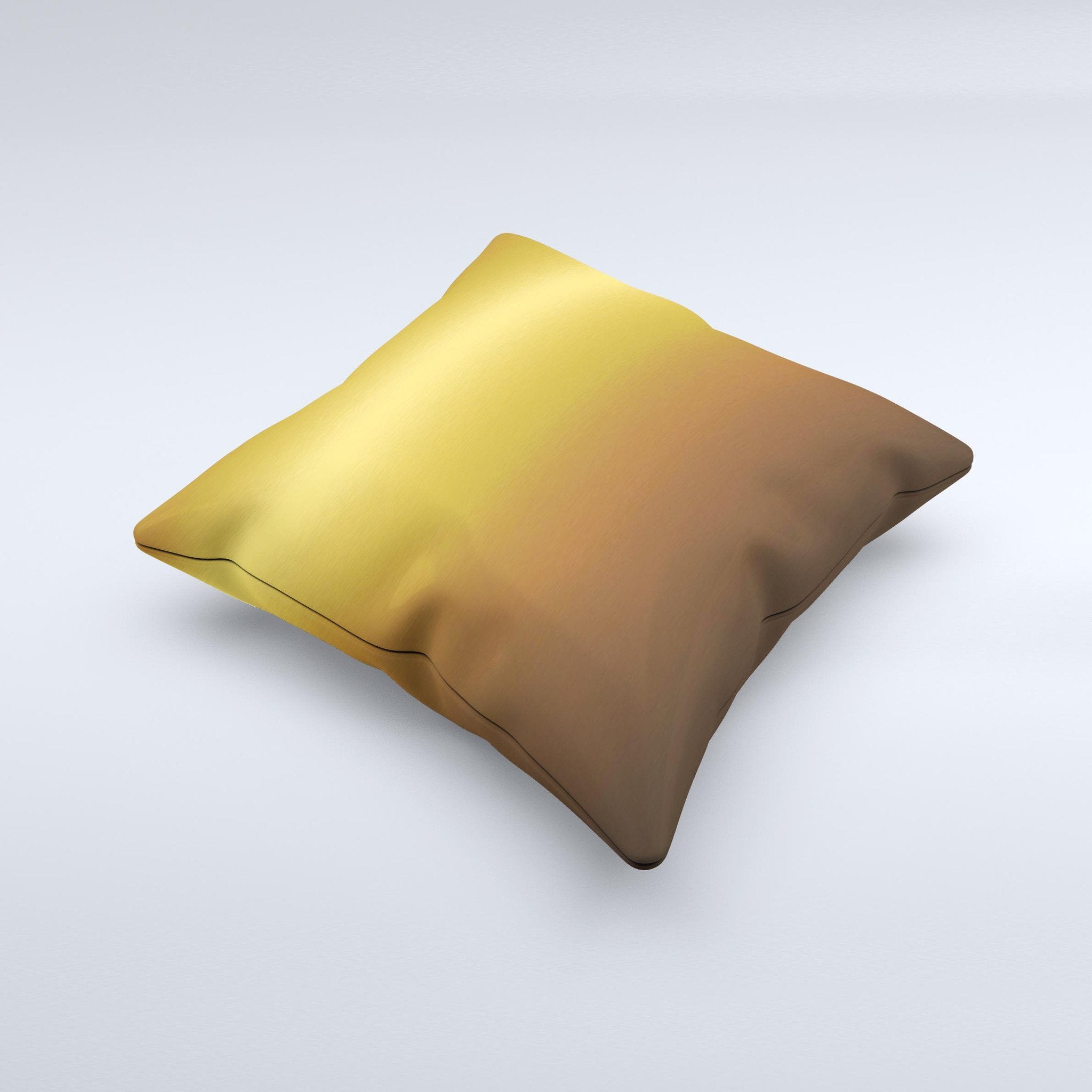 Gold Shimmer Surface ink-Fuzed Decorative Throw Pillow