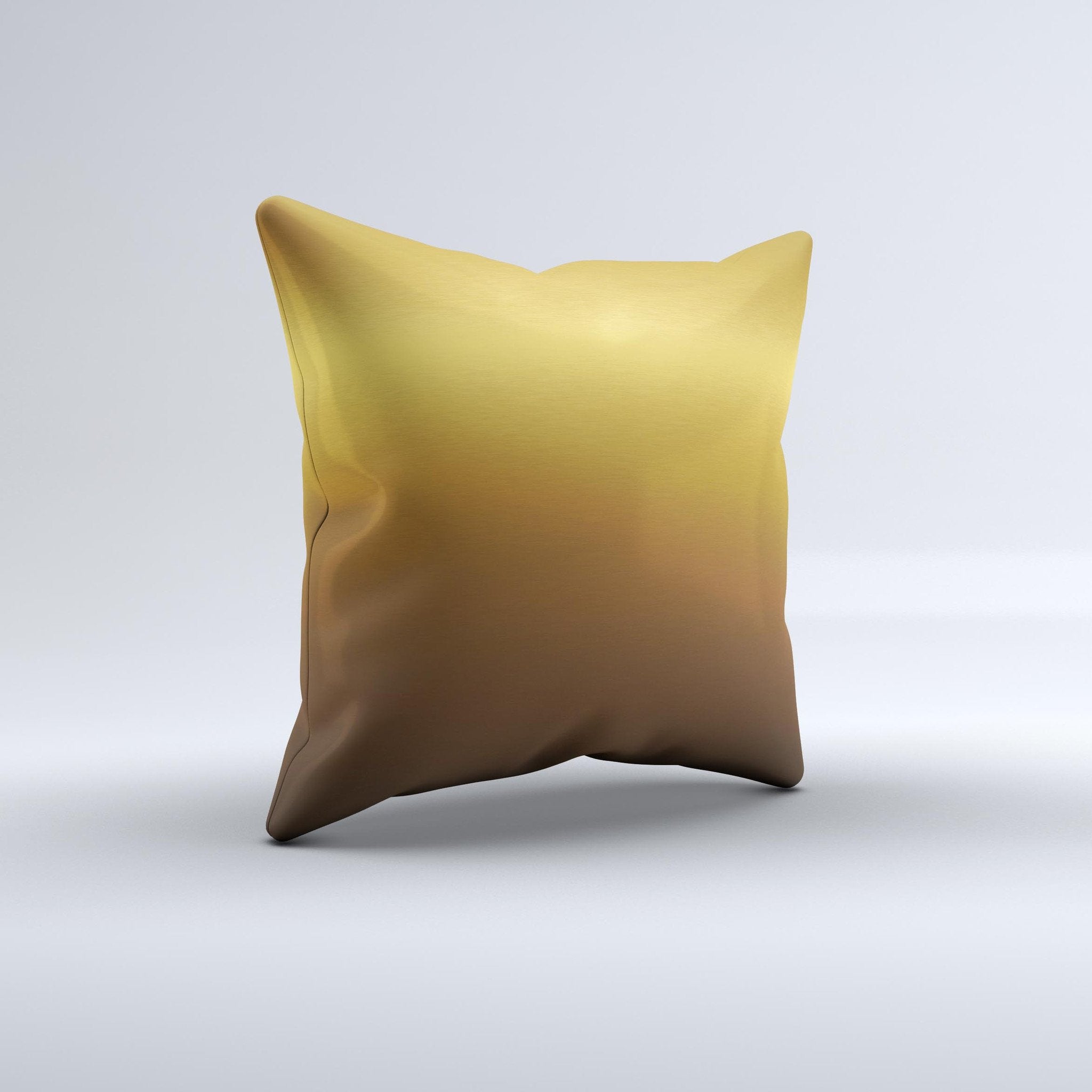 Gold Shimmer Surface ink-Fuzed Decorative Throw Pillow