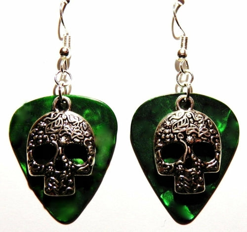 Handmade Guitar Pick Earrings | Sugarskulls