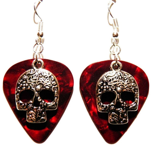 Handmade Guitar Pick Earrings | Sugarskulls