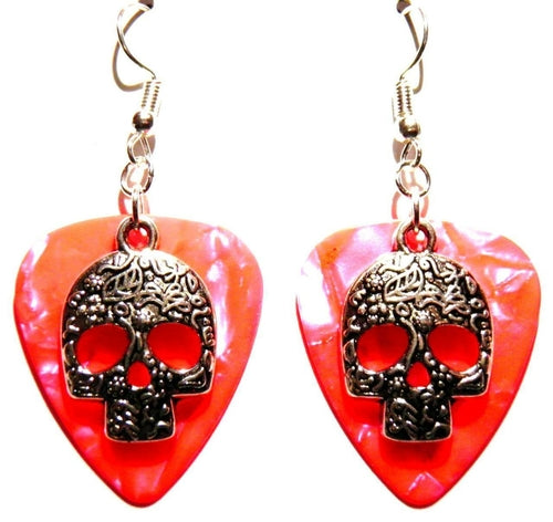 Handmade Guitar Pick Earrings | Sugarskulls