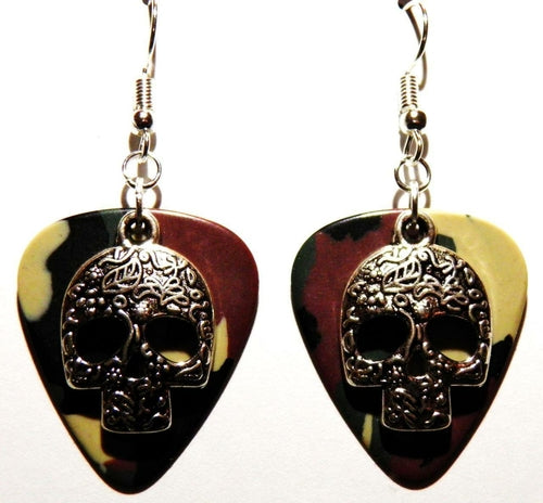 Handmade Guitar Pick Earrings | Sugarskulls