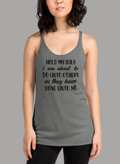 Hold My Halo Black Women's Tank Top