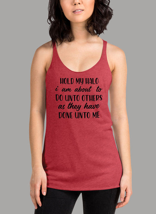 Hold My Halo Black Women's Tank Top