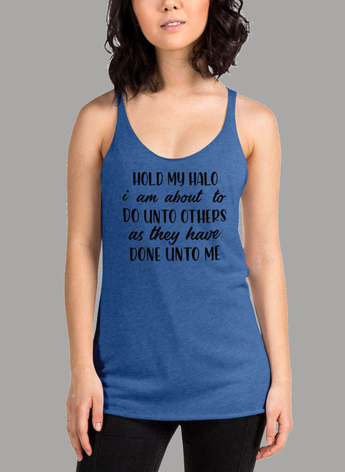 Hold My Halo Black Women's Tank Top