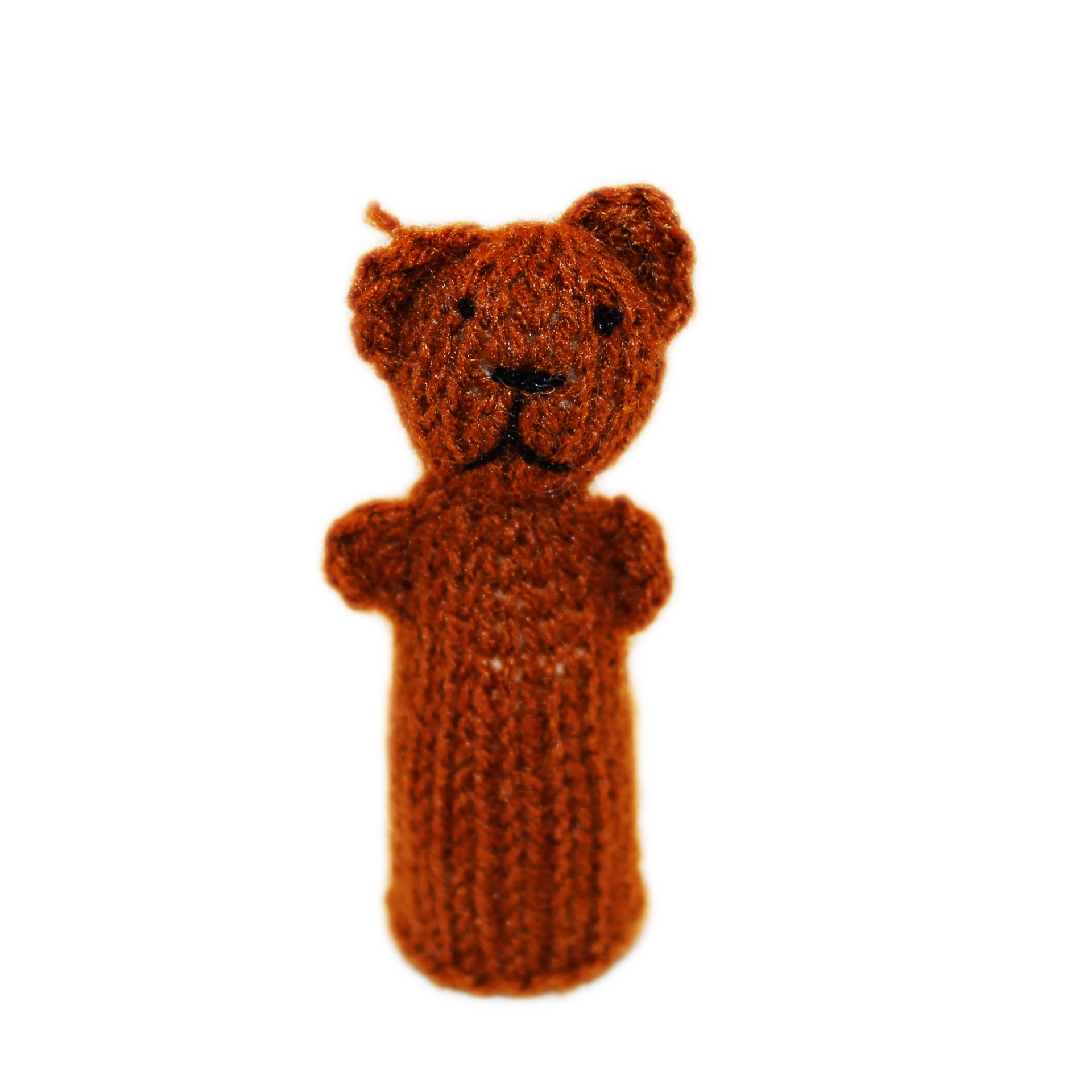 Cuddly Brown Bear Finger Puppet