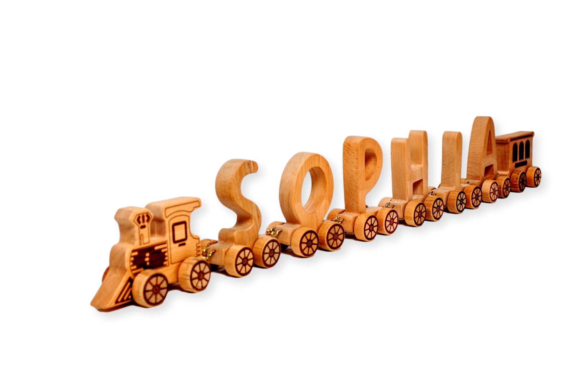 Wooden Letter Train Puzzle for Kids