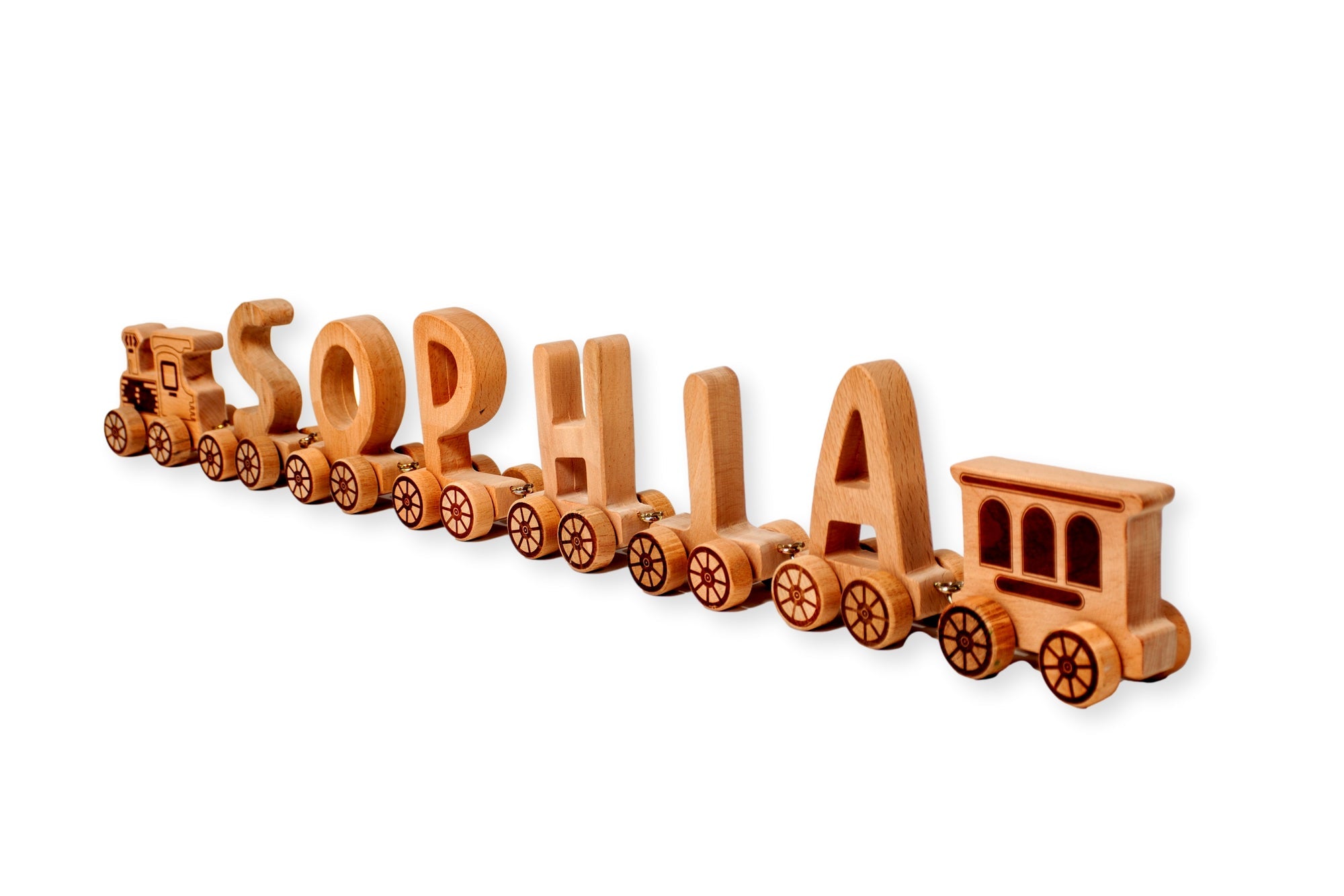 Wooden Letter Train Puzzle for Kids