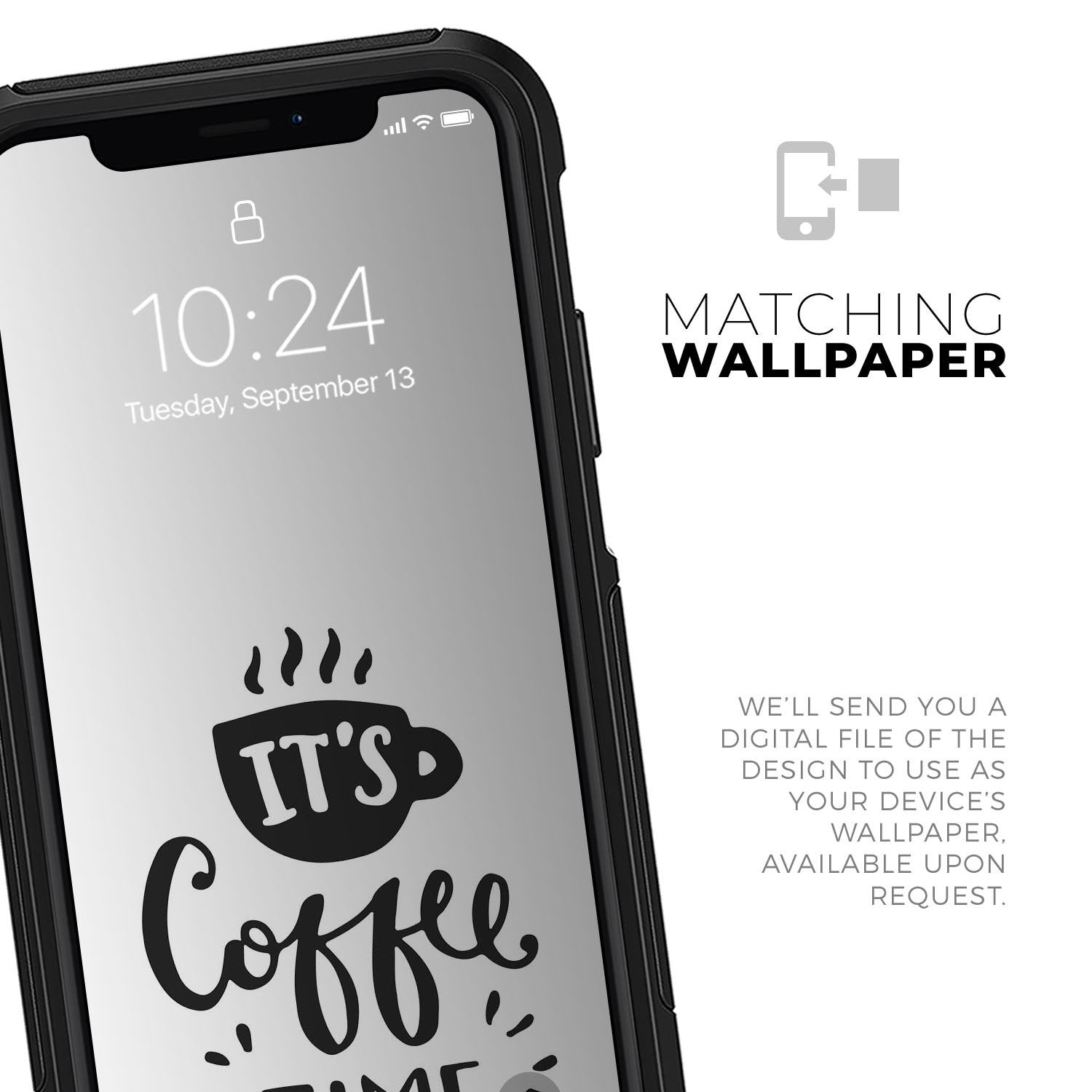 Its Coffee Time - Skin Kit for the iPhone OtterBox Cases