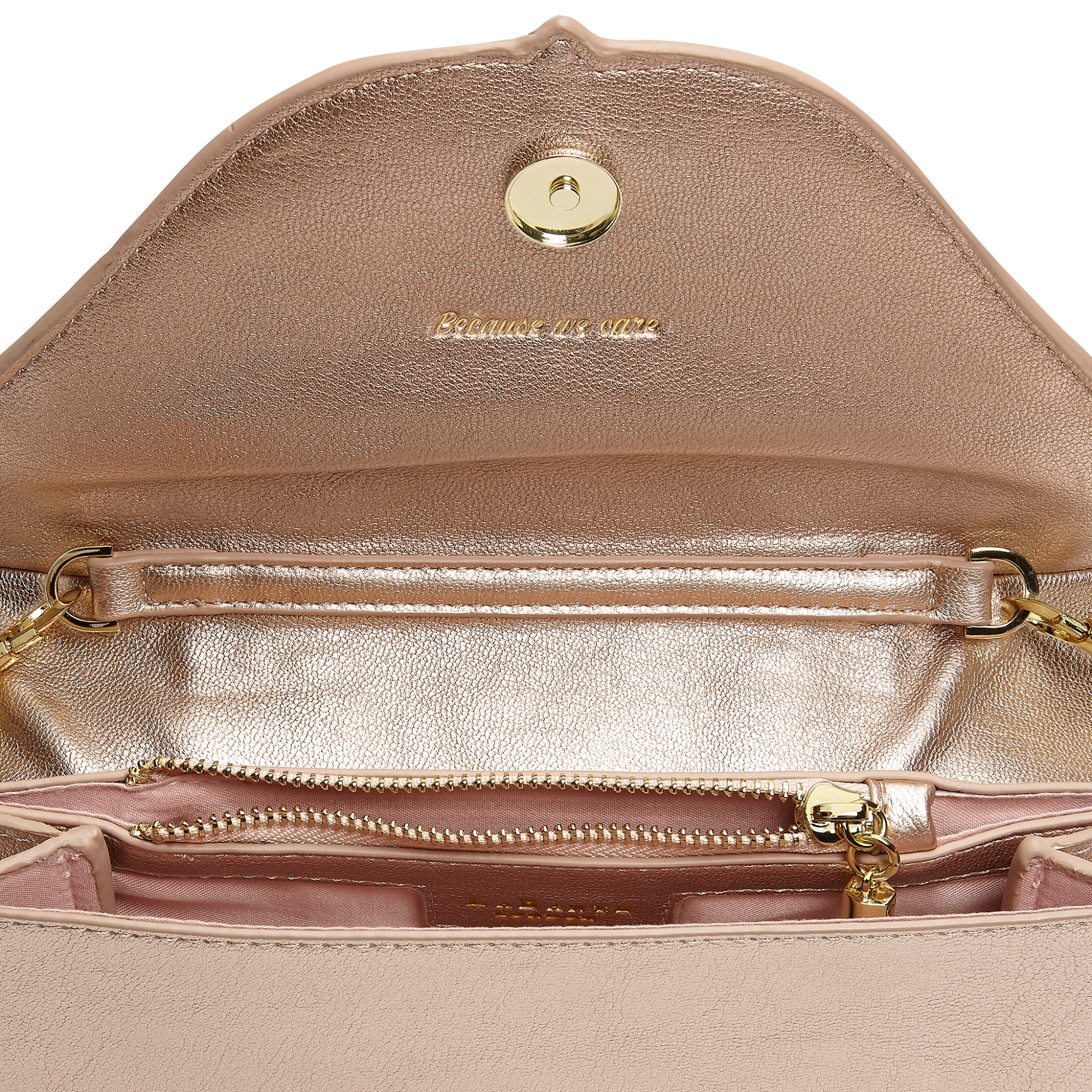 Monarch Rose Gold Vegan Cross Body Purse