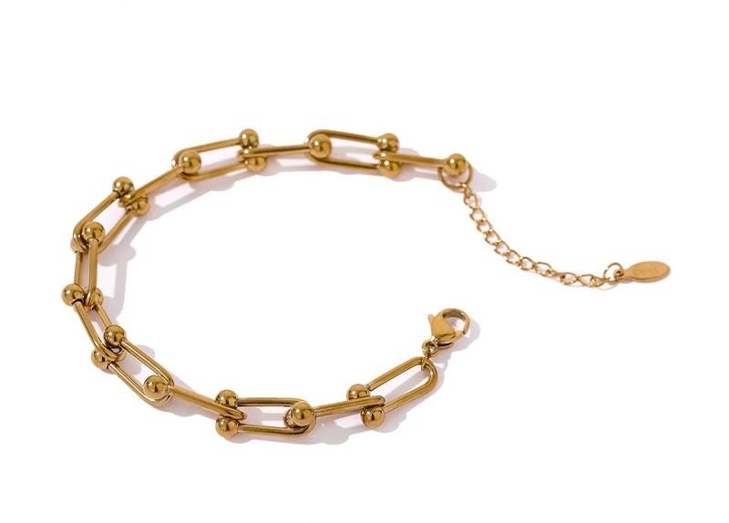 Gold Chain Link Bracelet