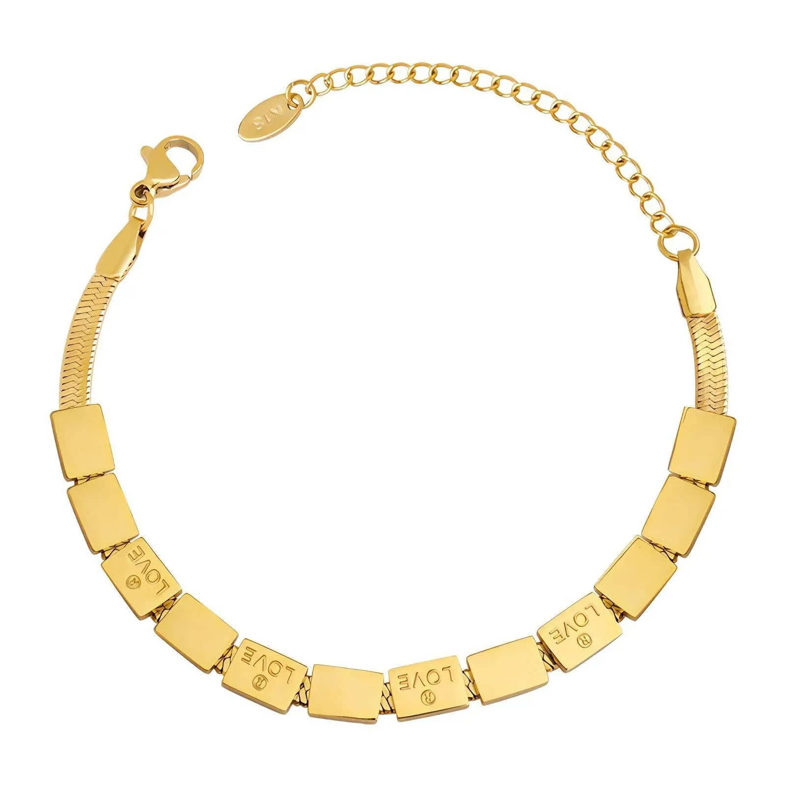 Love 18K Gold Plated Bracelet