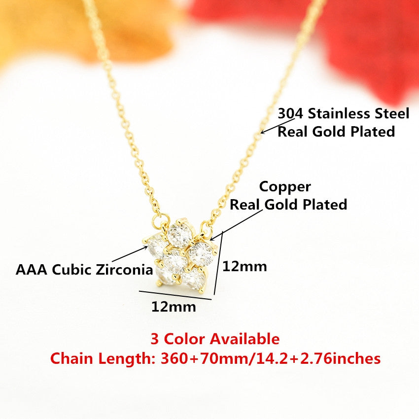 Luxury Paved AAA Cubic Zirconia Five pointe