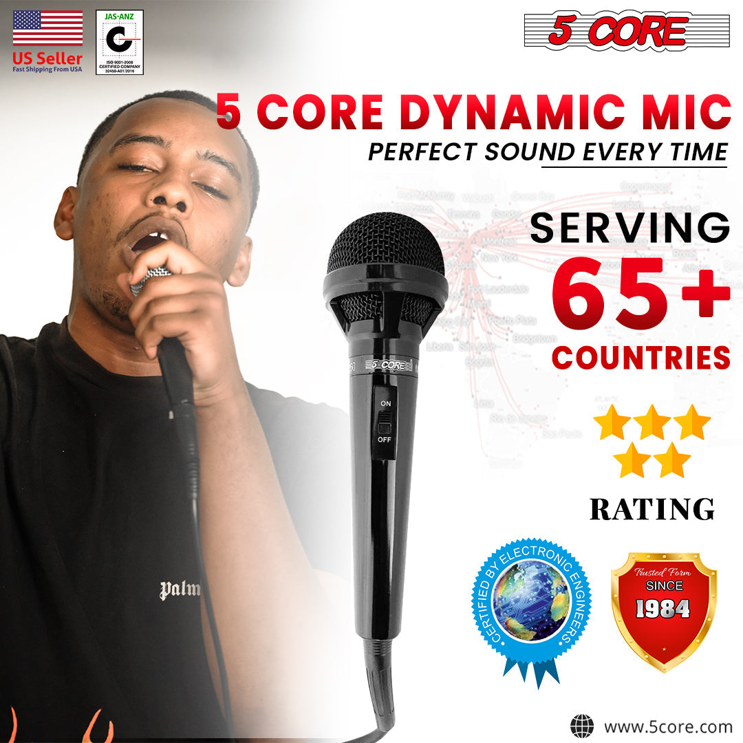 Dynamic Microphone with ON/OFF Switch Includes 12ft XLR Cable MIC 260