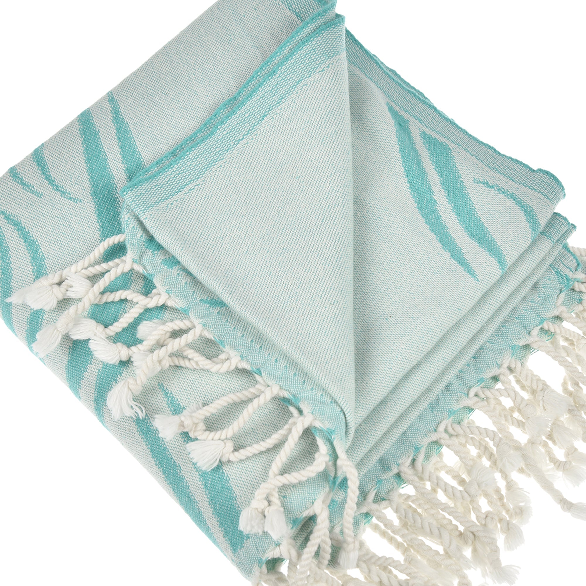 Exclusive Turquoise Turtle Peshtemal Pure Cotton Beach Towel