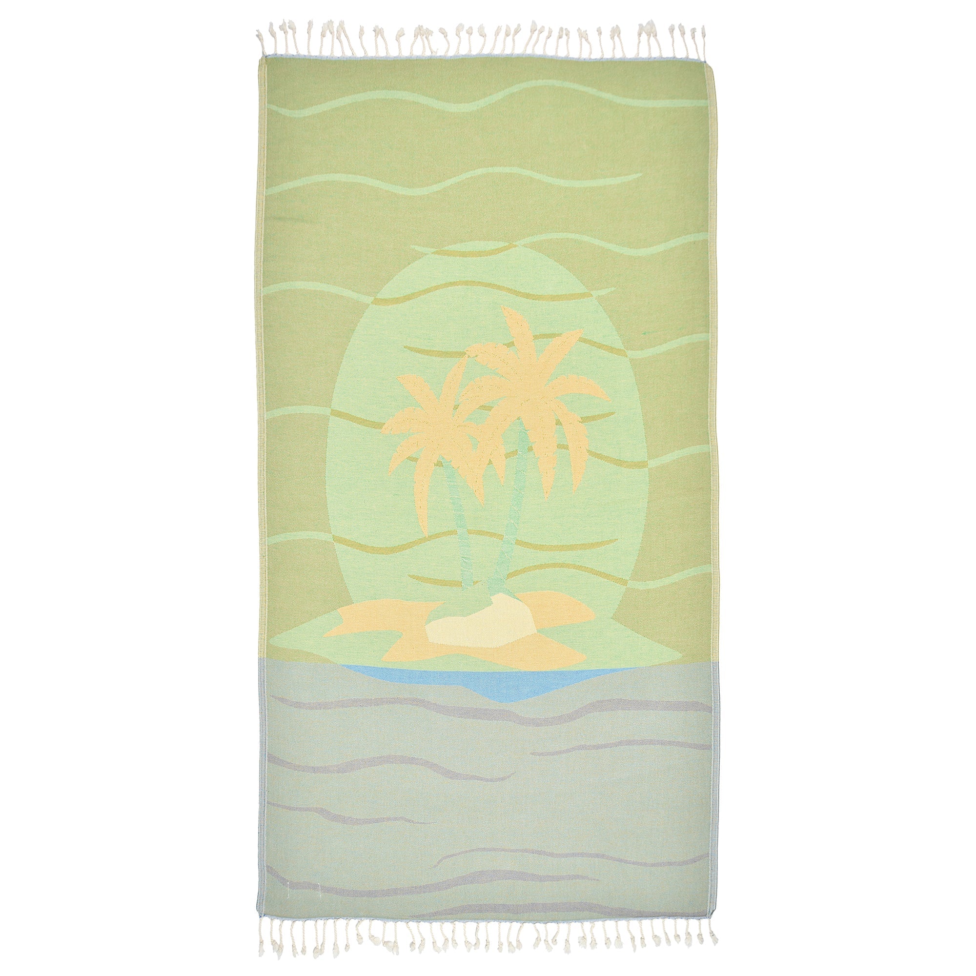 Exclusive Sandy Island Peshtemal Pure Cotton Beach Towel