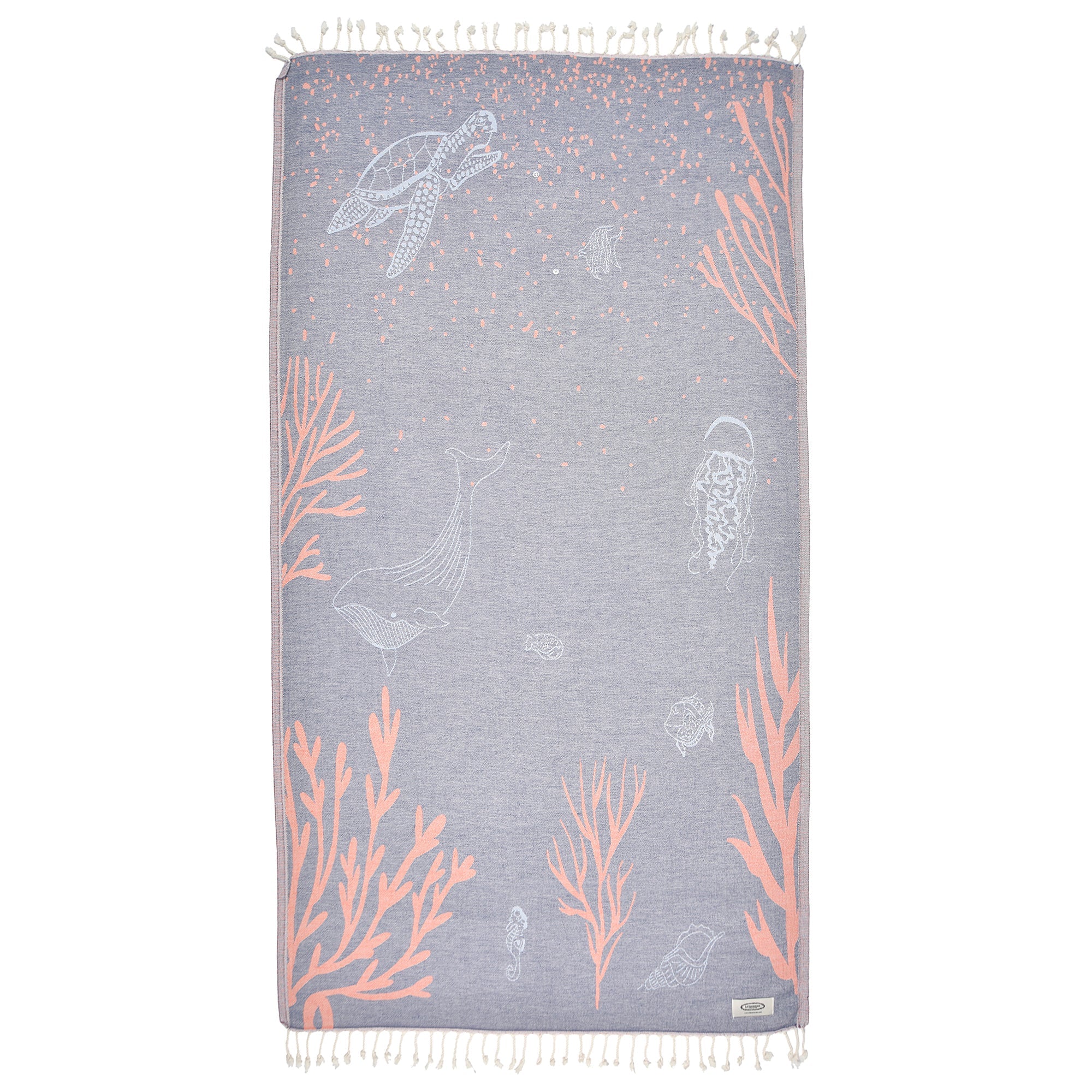 Exclusive Deep Blue Peshtemal Pure Cotton Beach Towel