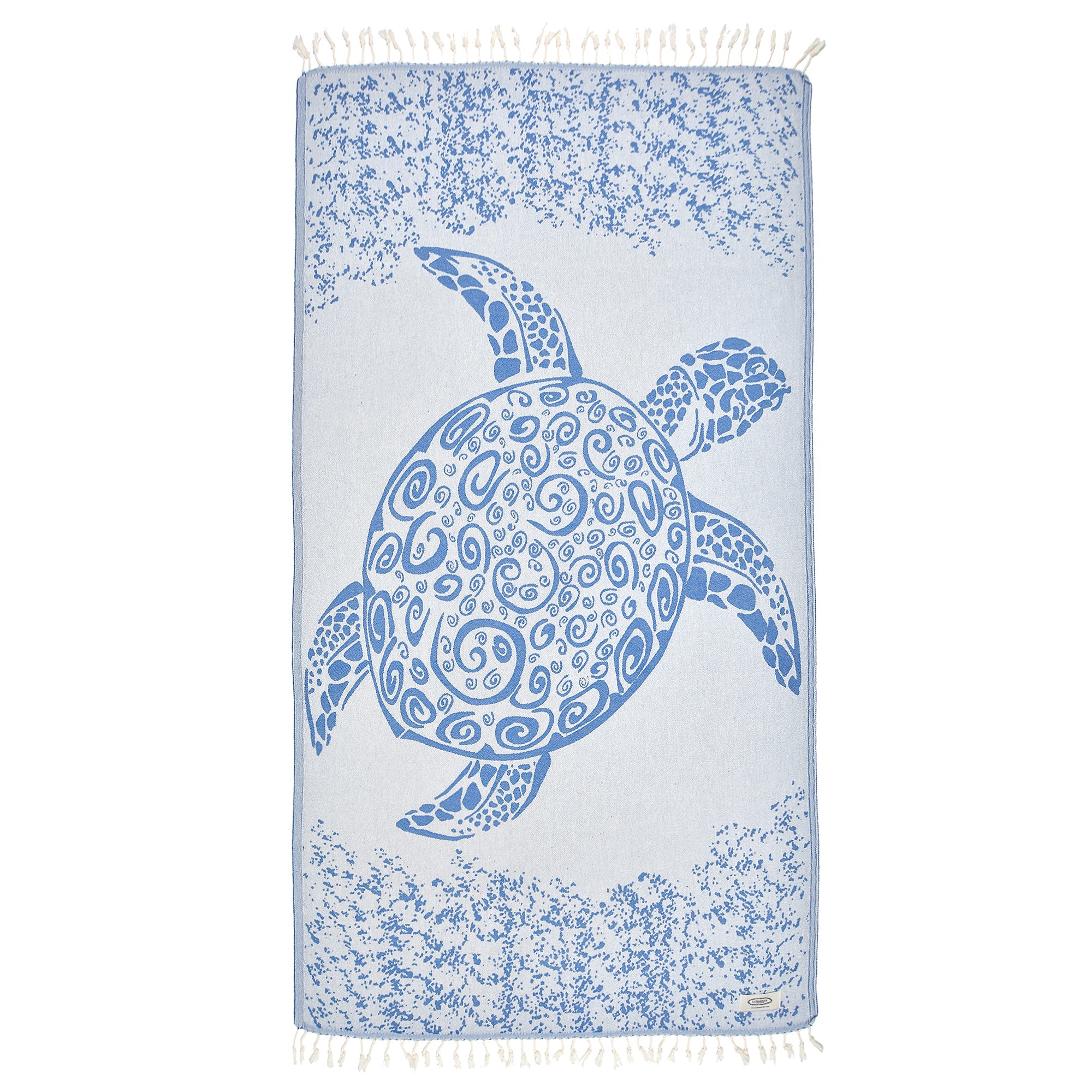 Exclusive Giant Turtle Peshtemal Pure Cotton Beach Towel