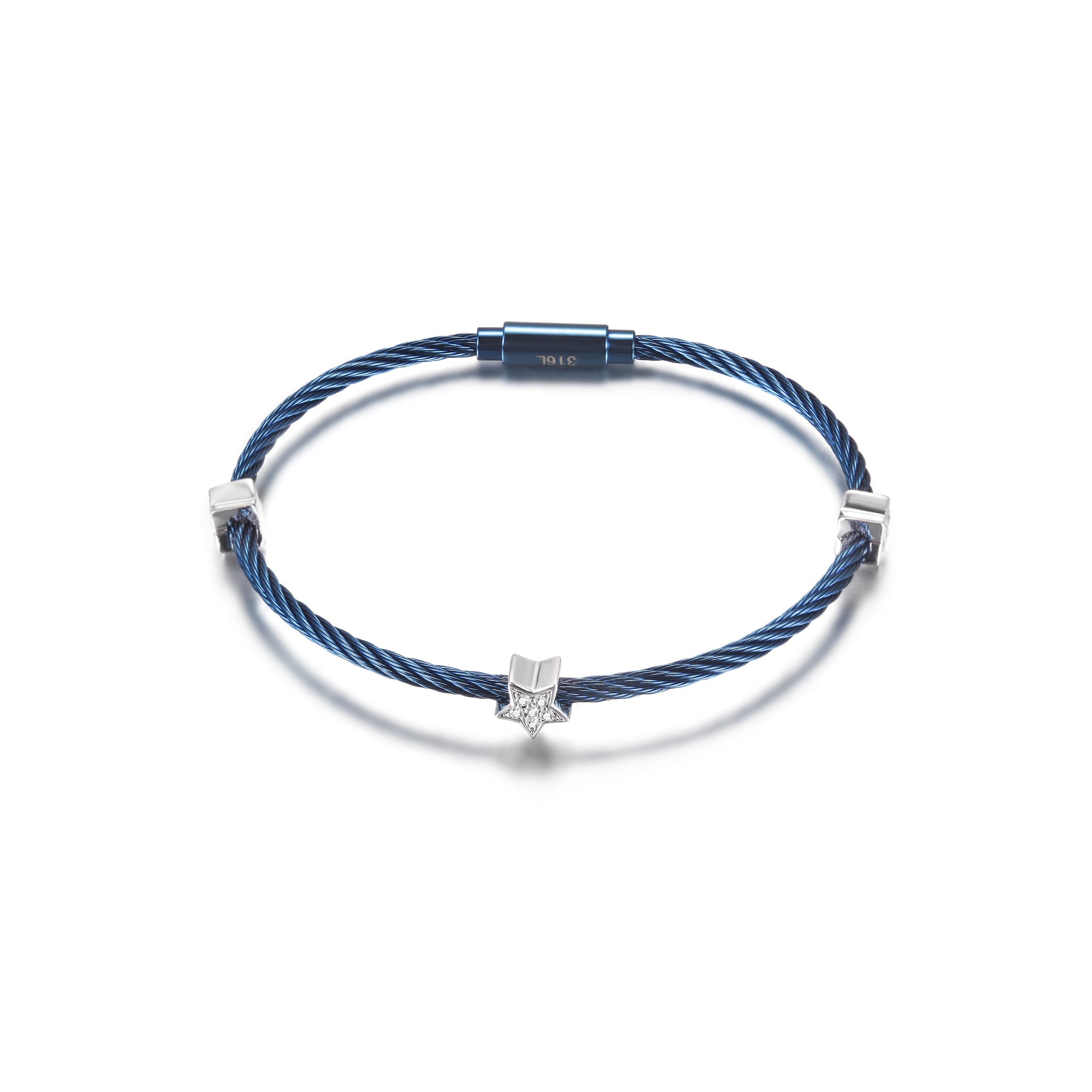 PAVÉ Star Stacking Cable Bracelet