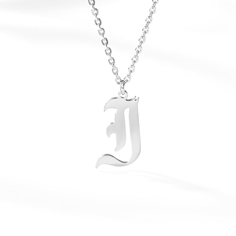 Personalized Capital A Z Initial Alphabet Pendant