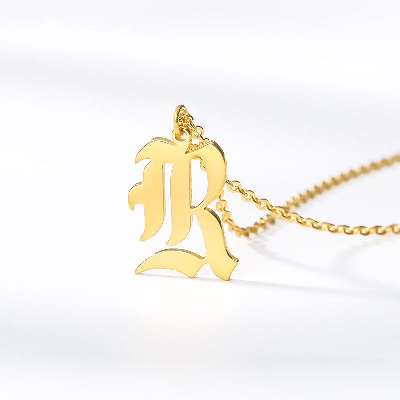 Personalized Capital A Z Initial Alphabet Pendant