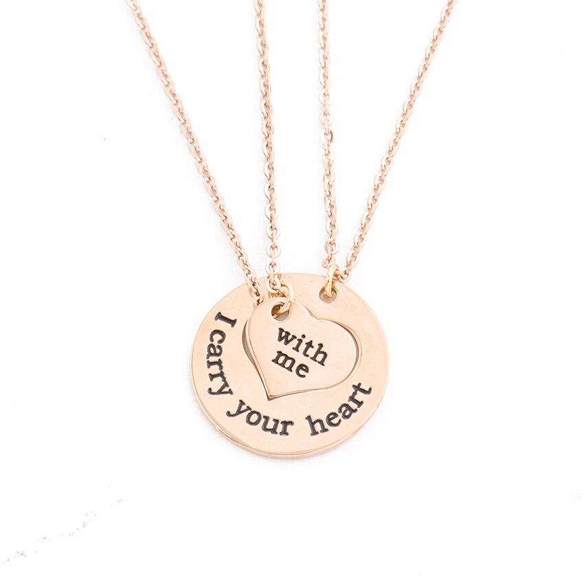 Personalized Hand Stamped Charms Necklace Tiny