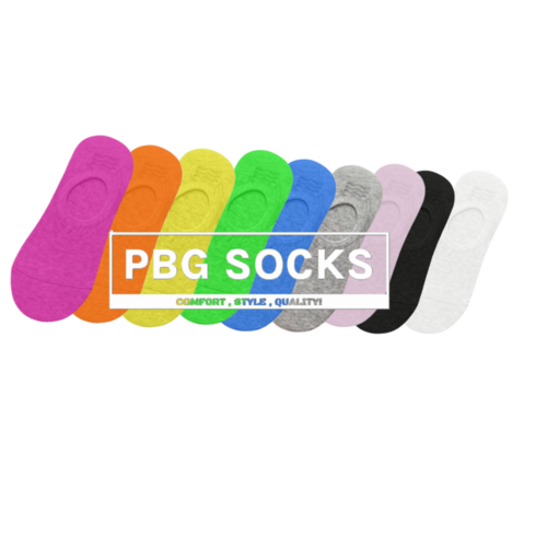 PBG Women's Socks No-Shows Sizes 9-11