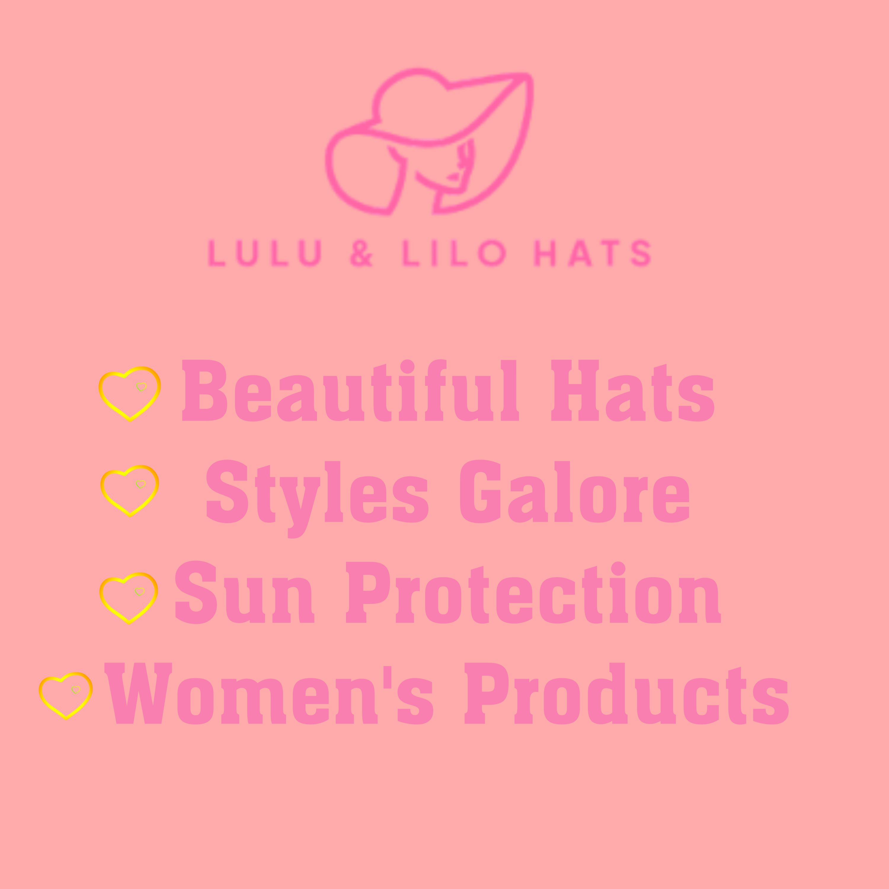 Lulu & Lilo Women's Sun hat with Bowtie Ribbon Collection