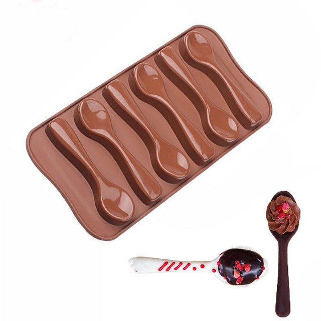 Silicone Spoon Baking Mold Chocolate Biscuit Candy