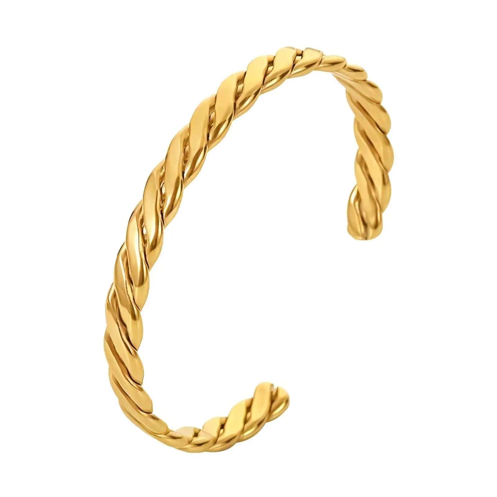 Simplicity 18K Gold Plated Bracelet