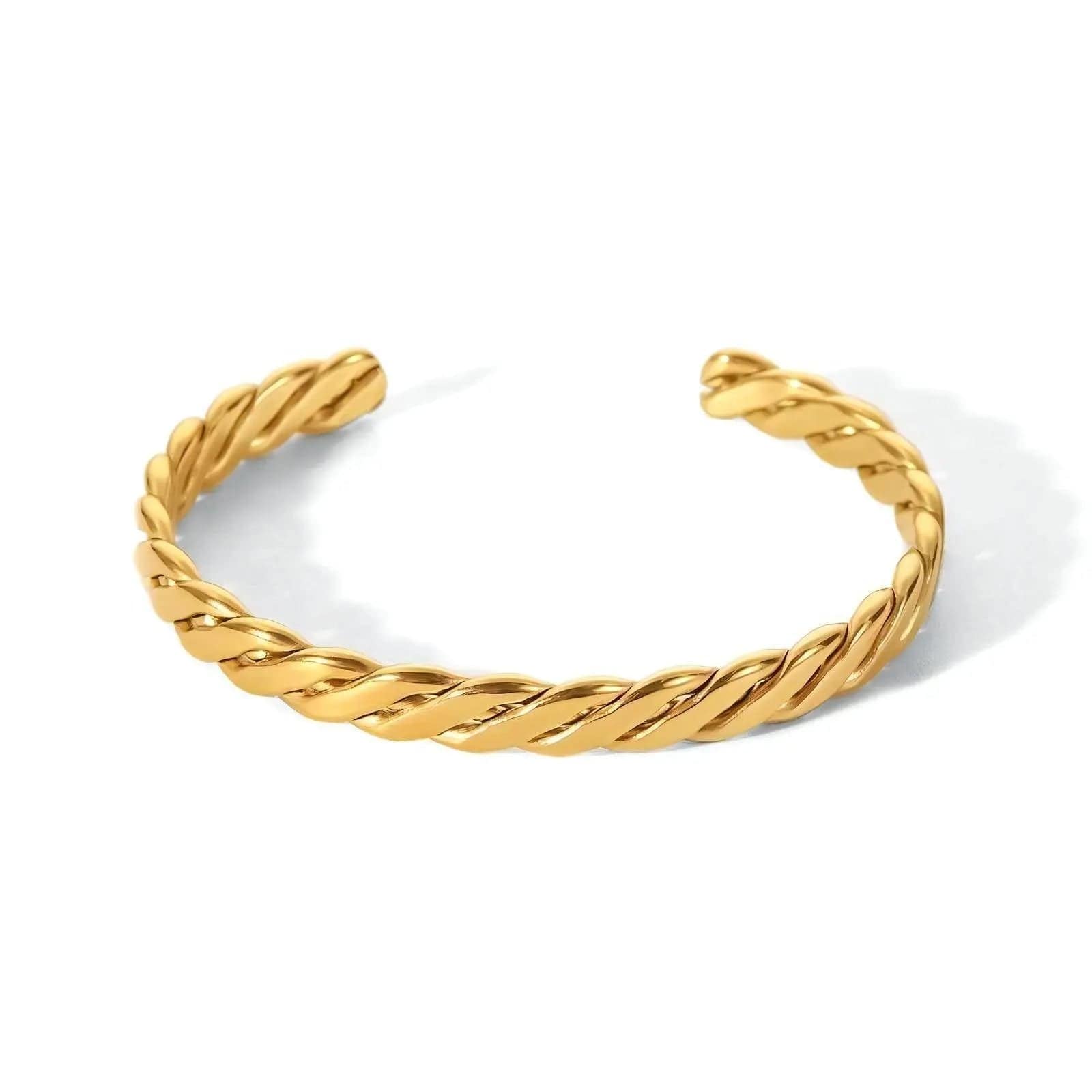 Simplicity 18K Gold Plated Bracelet