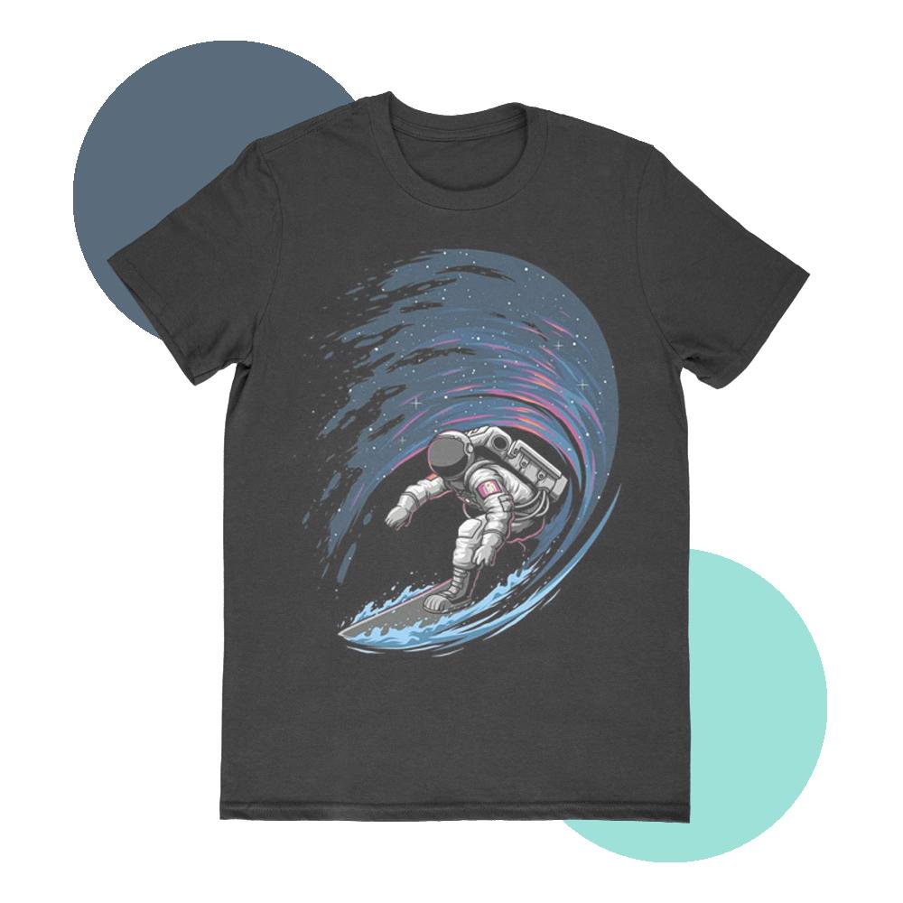 Space surfeing T-shirt